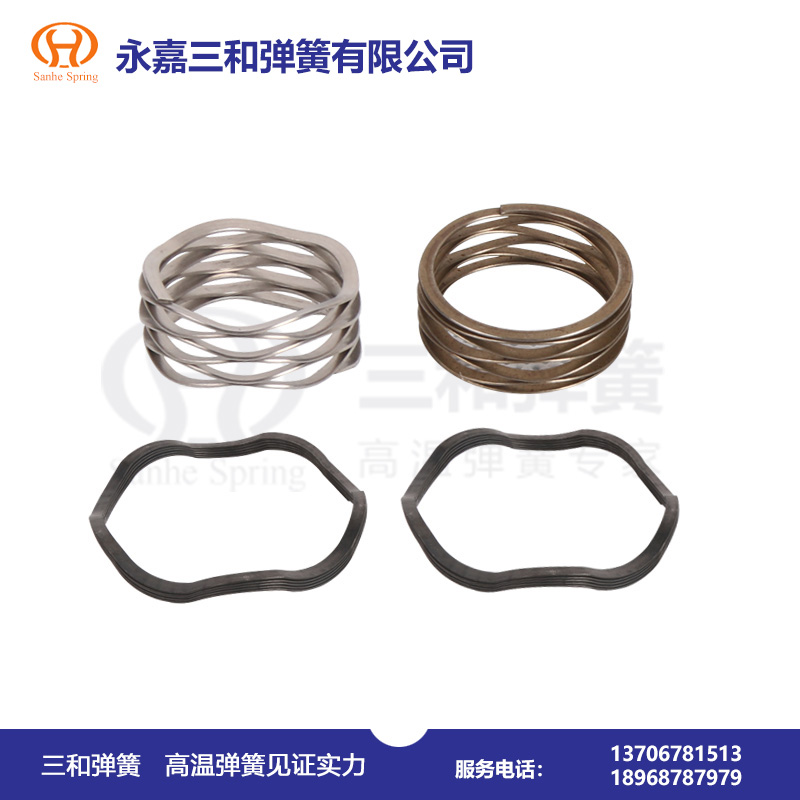 耐高溫彈簧(huáng)700--800℃--高溫波形彈簧制(zhì)造廠